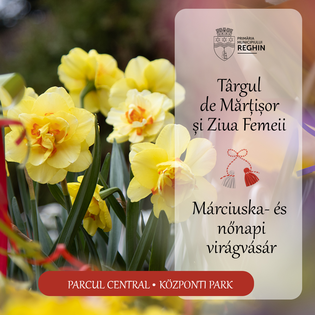 Márciuska- és a Nőnapi virágvásárt rendeznek Szászrégenben