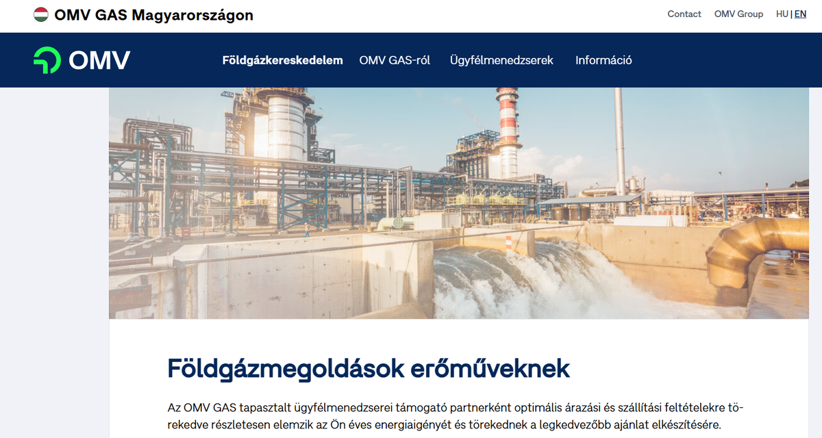 A romániai OMV Petrom átvette a magyarországi gázértékesítő leányvállalatát