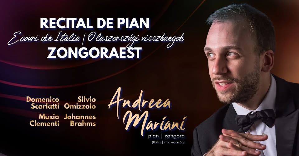 Olasz zongoraest a Kultúrpalotában – Andreea Mariani lép fel a Zenei Napokon