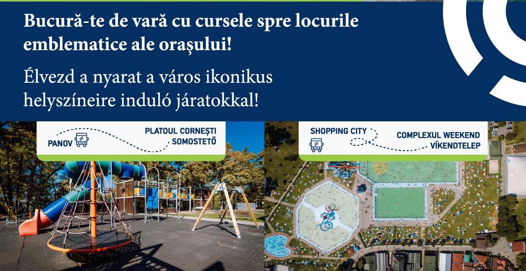 Kezdődik a nyári szezon Marosvásárhelyen: új vakációs járatok a város ikonikus helyszíneire