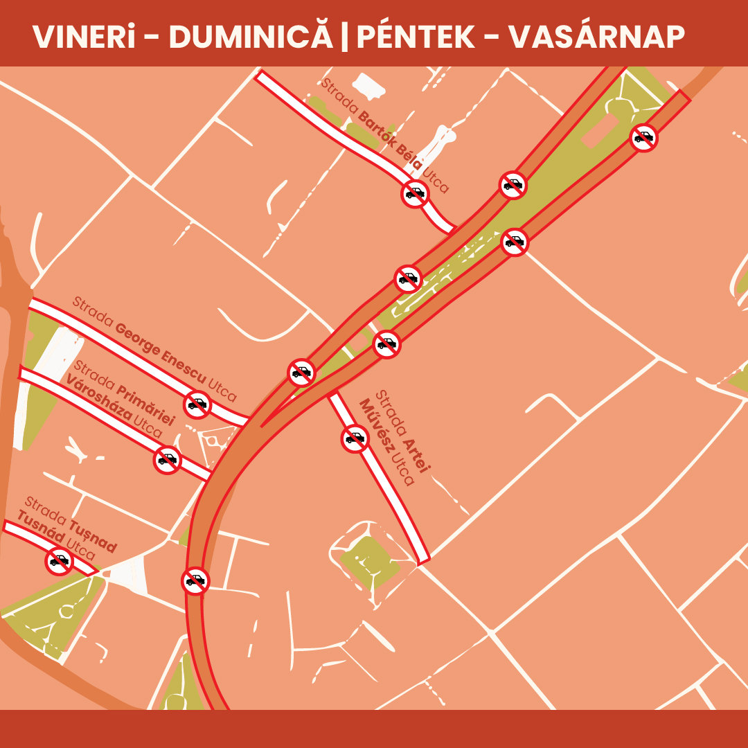 Kezdődnek a forgalomkorlátozások a Marosvásárhelyi Napok miatt