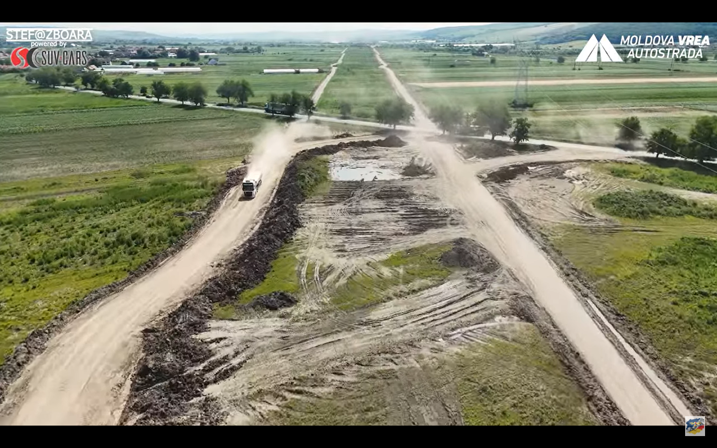 (Videó) Látványos előrehaladás az A8-as autópálya Marosvásárhely – Nyárádszereda közötti szakaszán