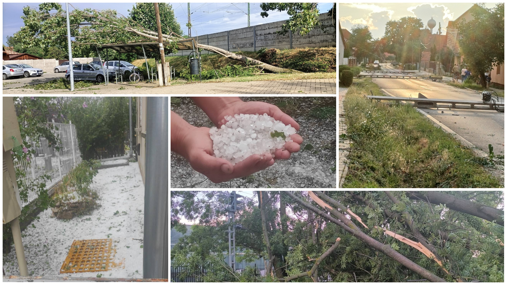 Több százezren maradtak áram nélkül, leállt a légi és vasúti közlekedés is – hétfőn óriási erejű vihar csapott le Magyarországra