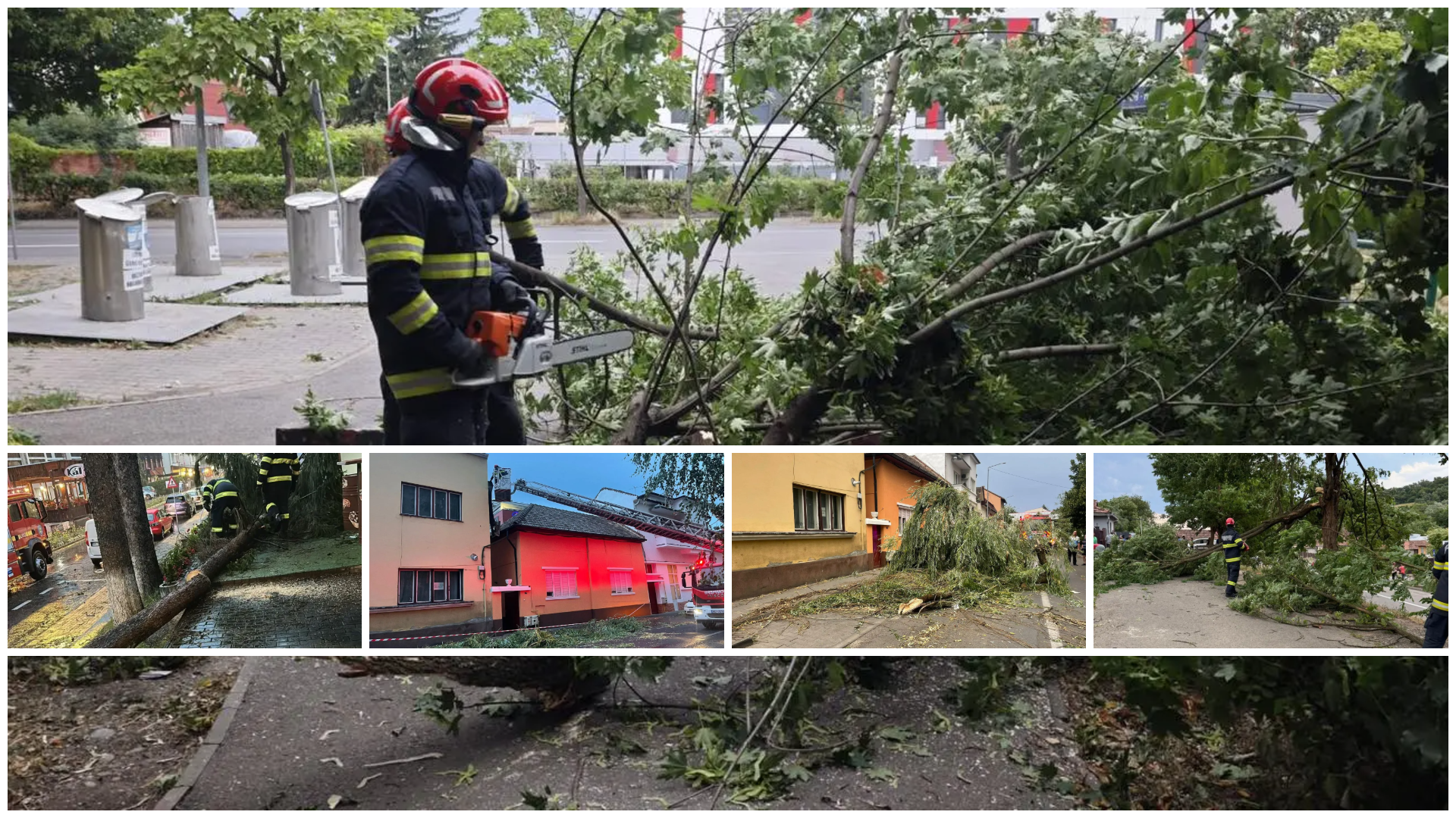 (Fotó) Vihar tombolt Maros megyében: Több mint 80 segélyhívás, súlyos károk és áramkimaradások