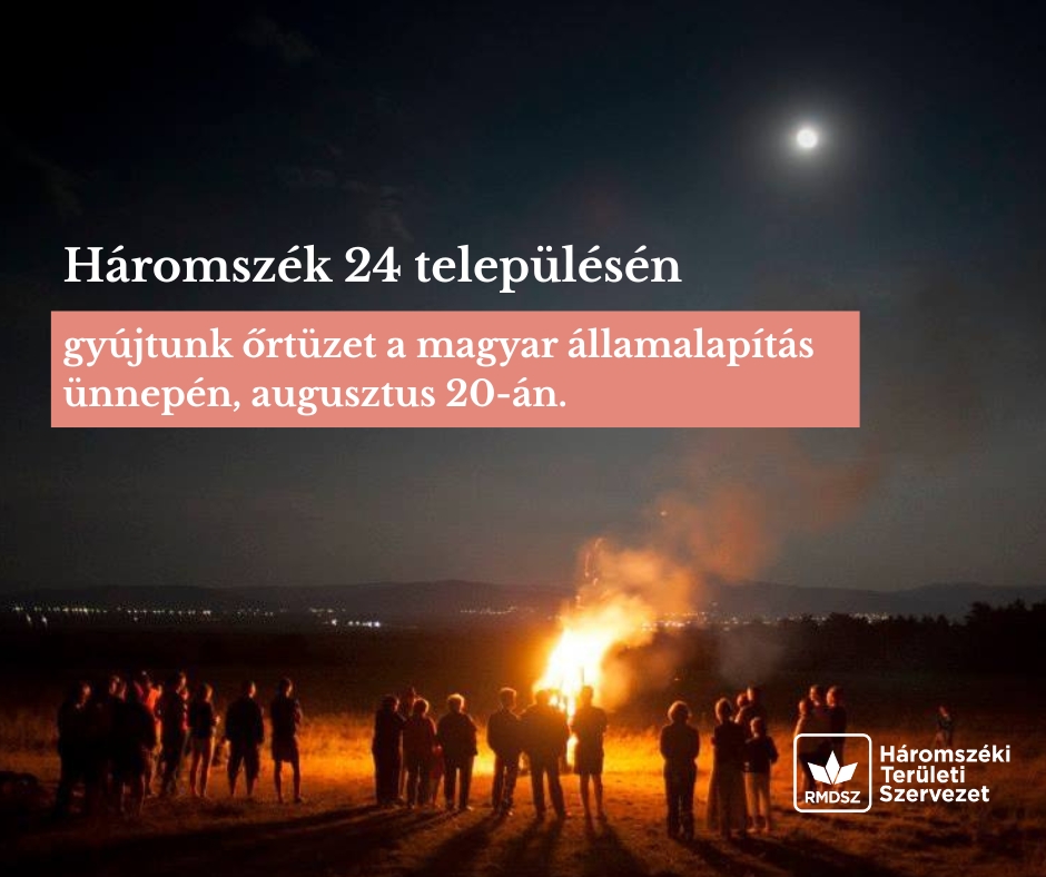 Háromszéken 24 helyszínen gyújtanak őrtüzeket Szent István napján – itt a lista