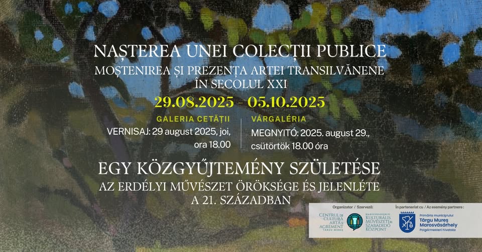 Kiállítás nyílik Marosvásárhelyen – Az erdélyi művészet öröksége és jelenléte a 21. században
