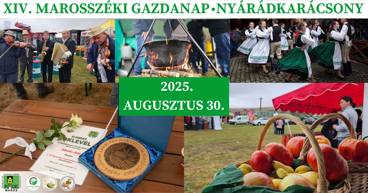 Marosszéki Gazdanap: augusztus végén újra találkoznak a térség gazdái Nyárádkarácsonyban