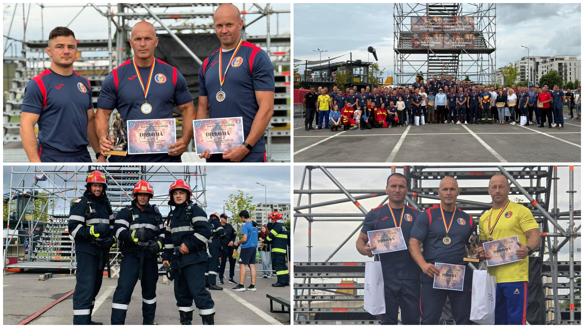 Három Hargita megyei tűzoltó is a legerősebb romániai tűzoltók között van