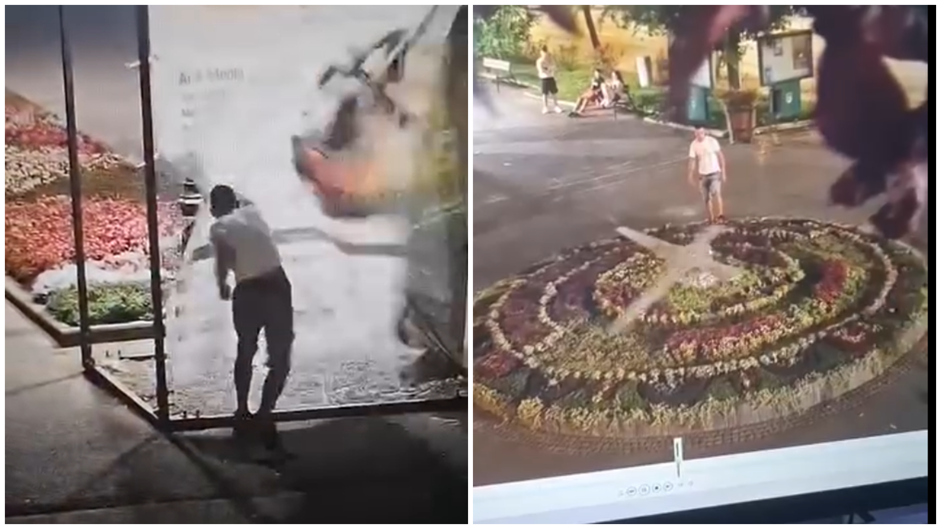 (Videó) Két fiatalt büntettek meg a helyi rendőrök rongálás miatt Marosvásárhely központjában