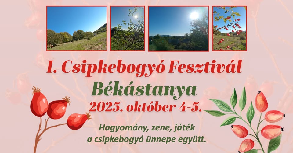 Csipkebogyó Fesztivál Békástanyán: itt a hivatalos program