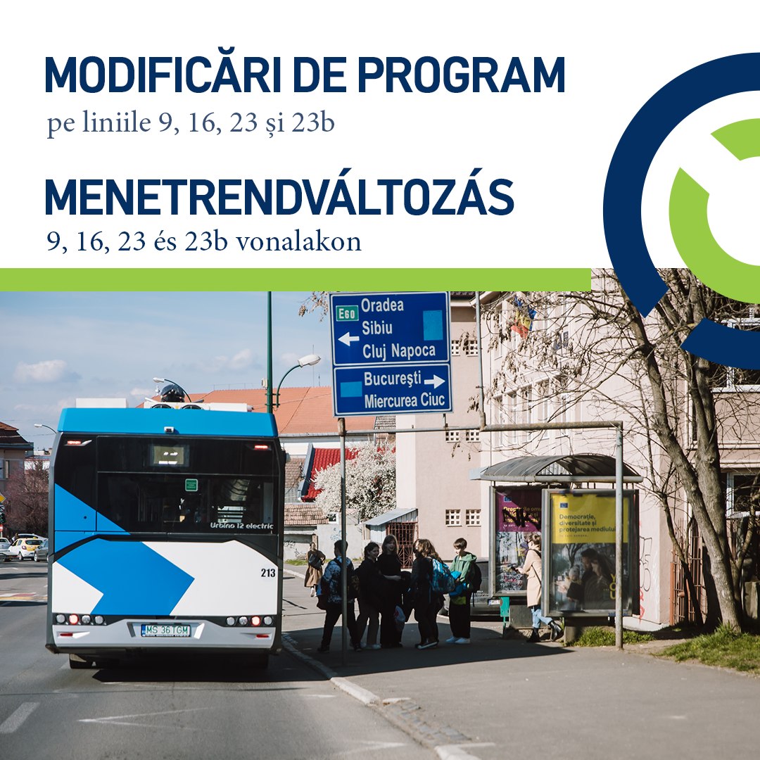 Több busz menetrendje változik Marosvásárhelyen