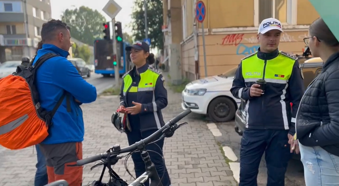 Közlekedési biztonságra figyelmeztet a „Breakfast 4 Bikers” akció Marosvásárhelyen