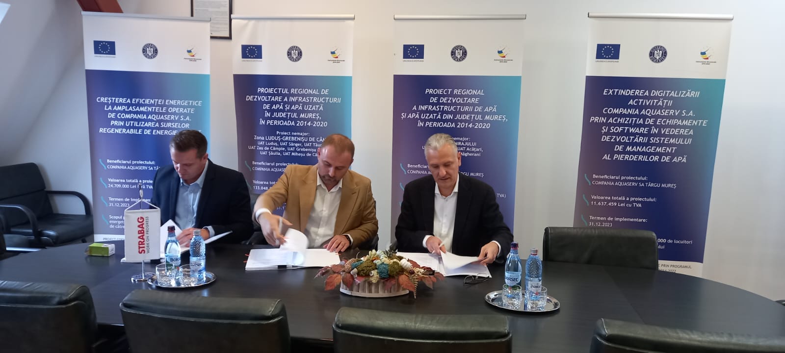 Szerződést írtak alá a marosludasi víztisztító állomás bővítésére – 50 millió lejes beruházás indul