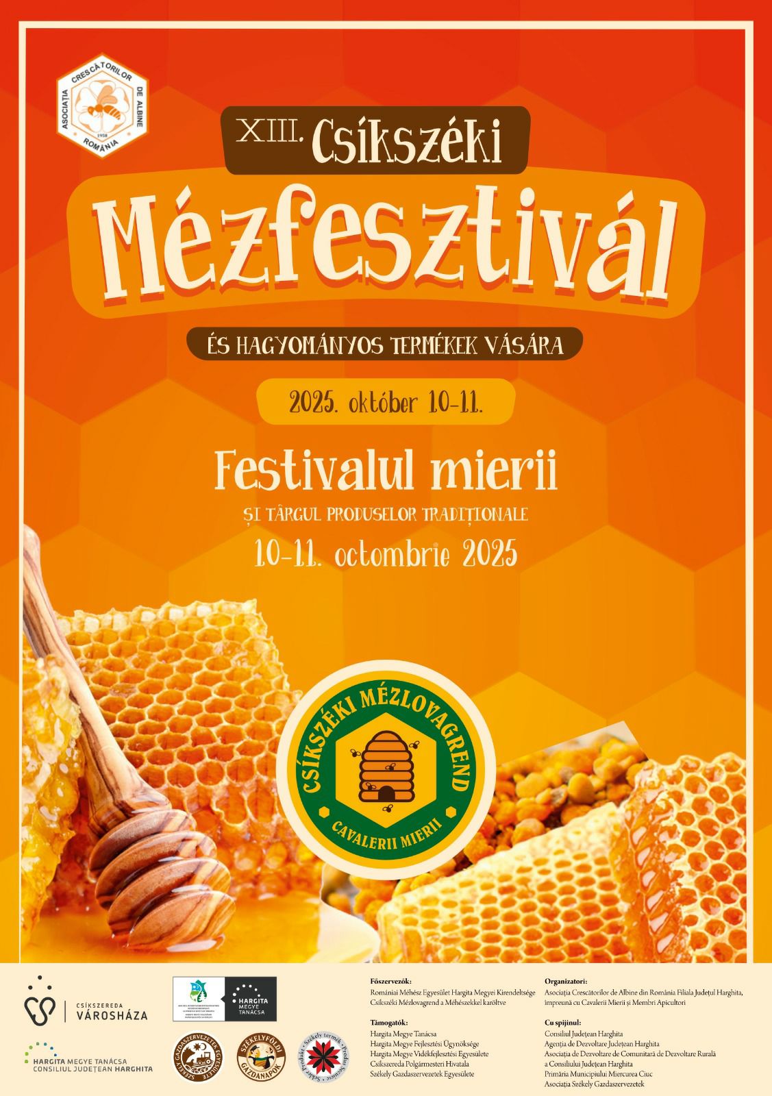 XIII. Csíkszéki Mézfesztivál: Méhészeti és helyi termékek vására Csíkszeredában