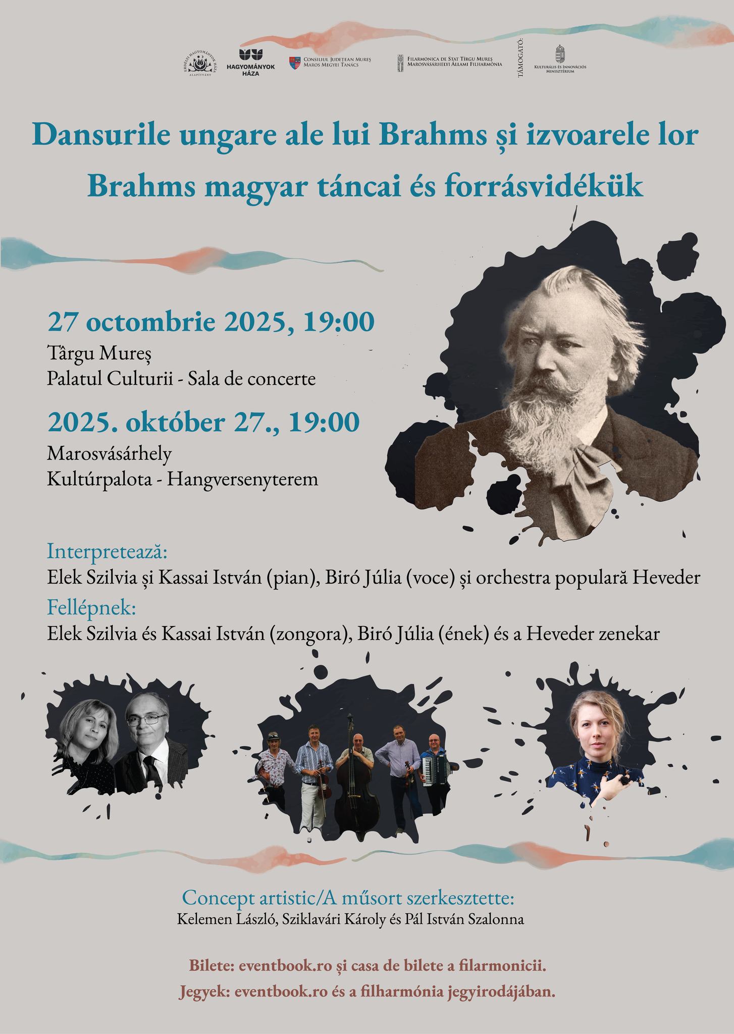 Brahms Magyar táncai csendülnek fel a Kultúrpalotában október 27-én