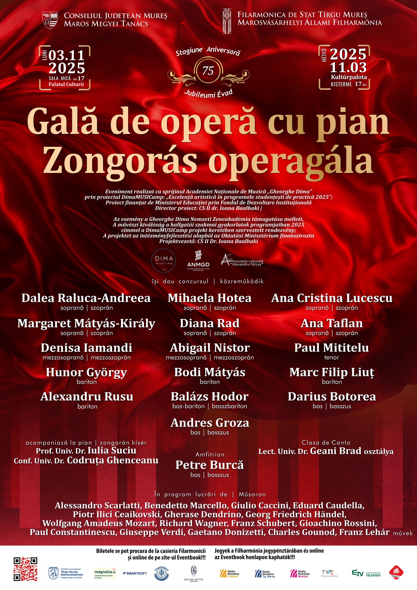 Fiatal énekes tehetségek mutatkoznak be operagálán a Kultúrpalotában