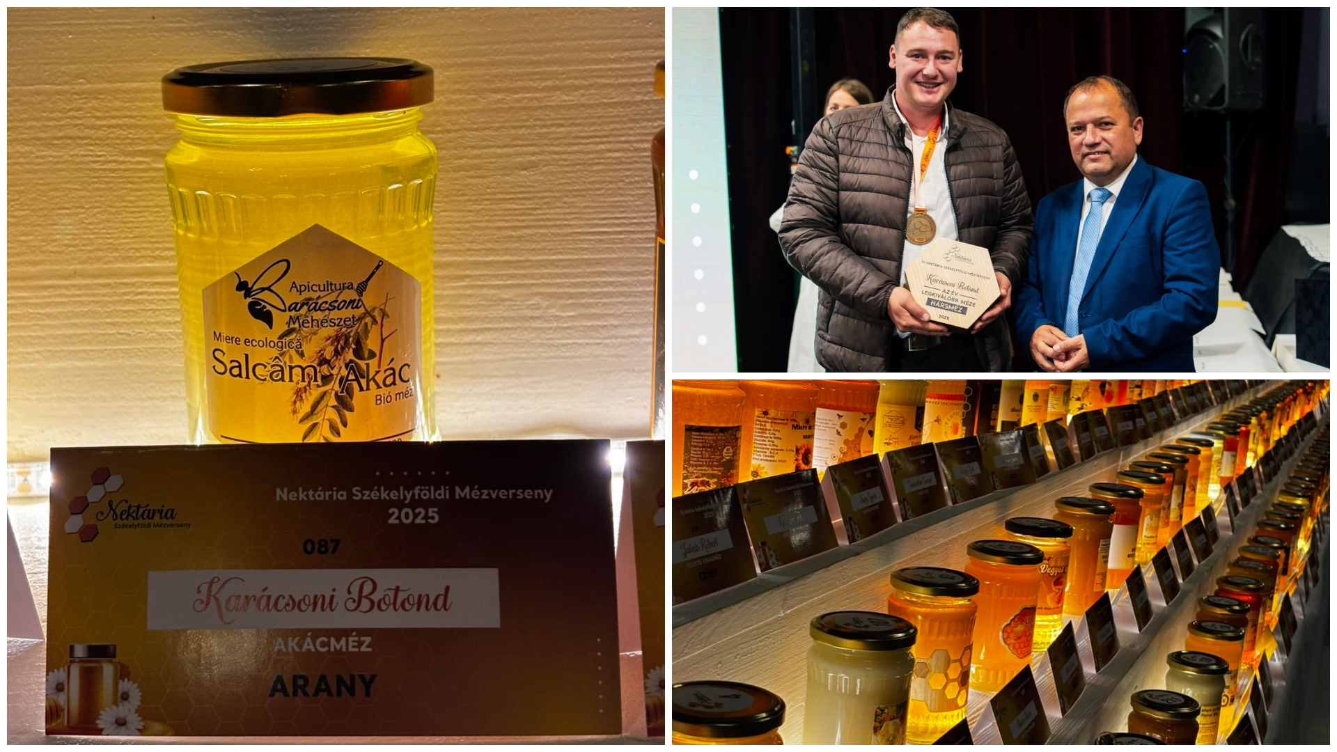 Az év legkiválóbb méze díját a nyárádremetei Karácsoni Méhészet érdemelte ki a Nektária Székelyföldi Mézversenyen