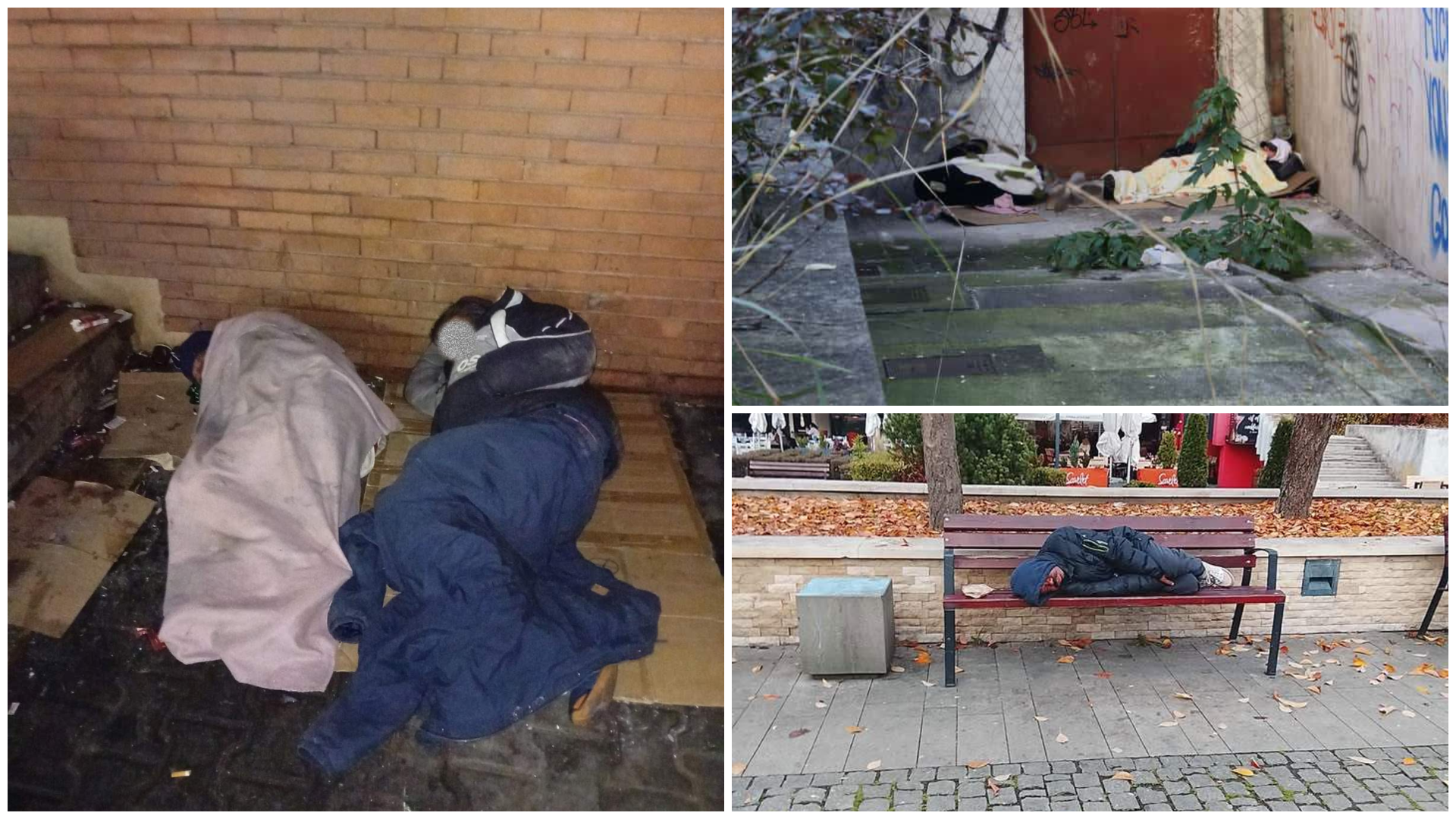 A Színház tér a hajléktalanok menedékévé vált