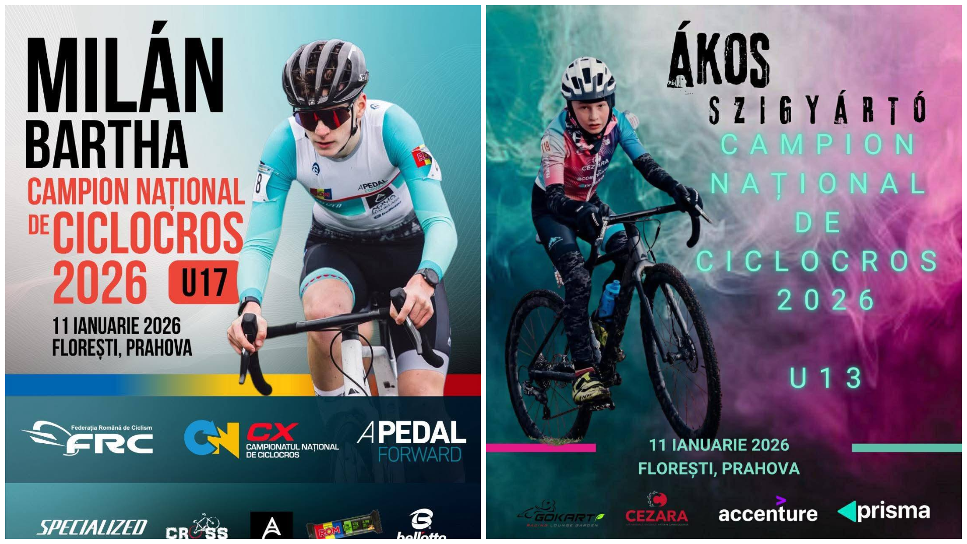 Két marosszentgyörgyi fiatal országos bajnoki címet szerzett a romániai cyclocross-bajnokságon