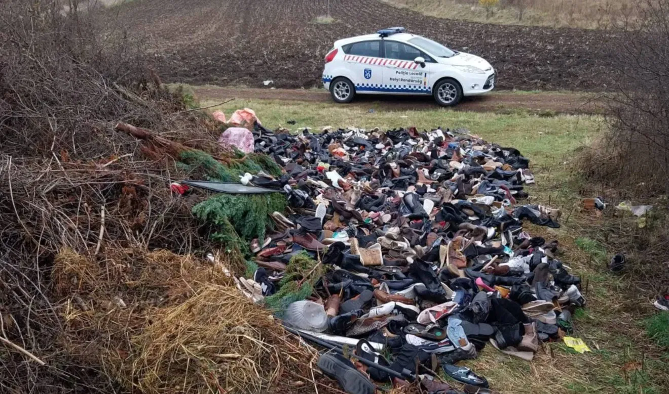 Rekordbüntetést kapott egy férfi Marosvásárhelyen, amiért használt cipőket dobott el