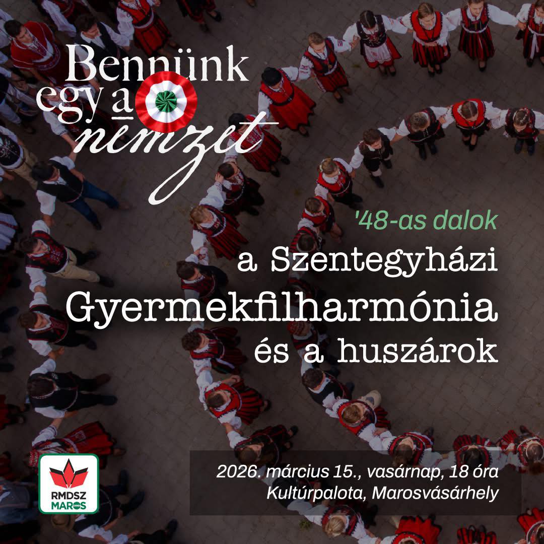 Történelem és zene találkozása: 25 huszár és a Szentegyházi Gyermekfilharmónia március 15-én Marosvásárhelyen