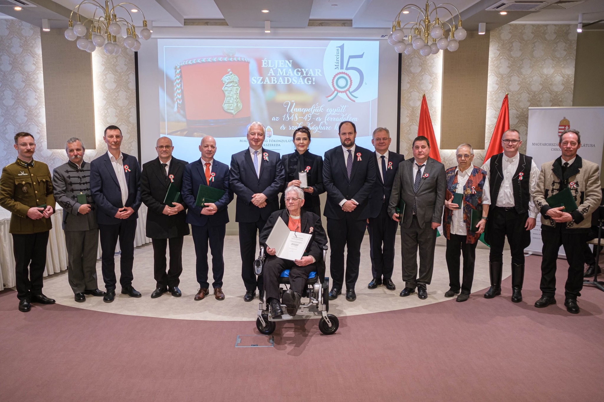 Csíkszeredában adták át a magyar állami díjakat március 15-én