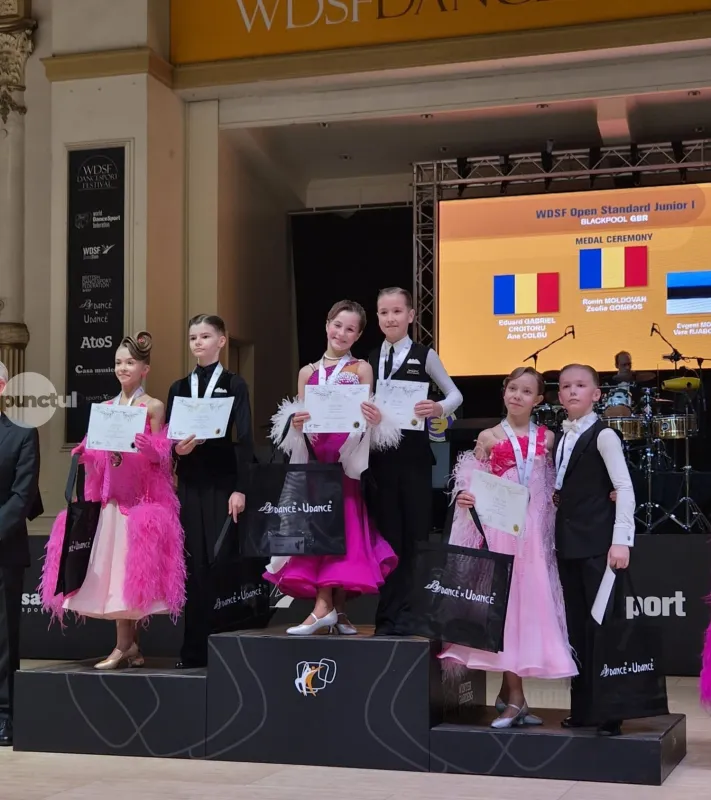 Marosvásárhelyi siker az Egyesült Királyságban: Moldovan Ronin és Gombos Zsófia aranyérmes a Blackpool Dance Festivalon