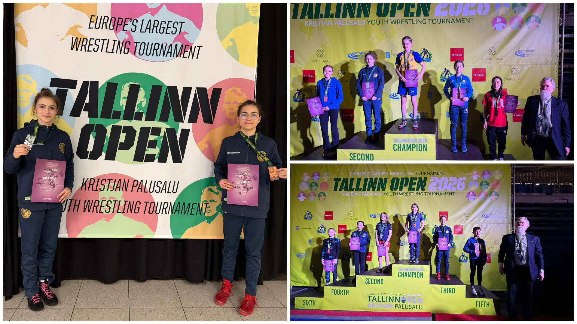 Két érmet szerzett a marosvásárhelyi BSG a Tallinn Open 2026 nemzetközi birkózóversenyen
