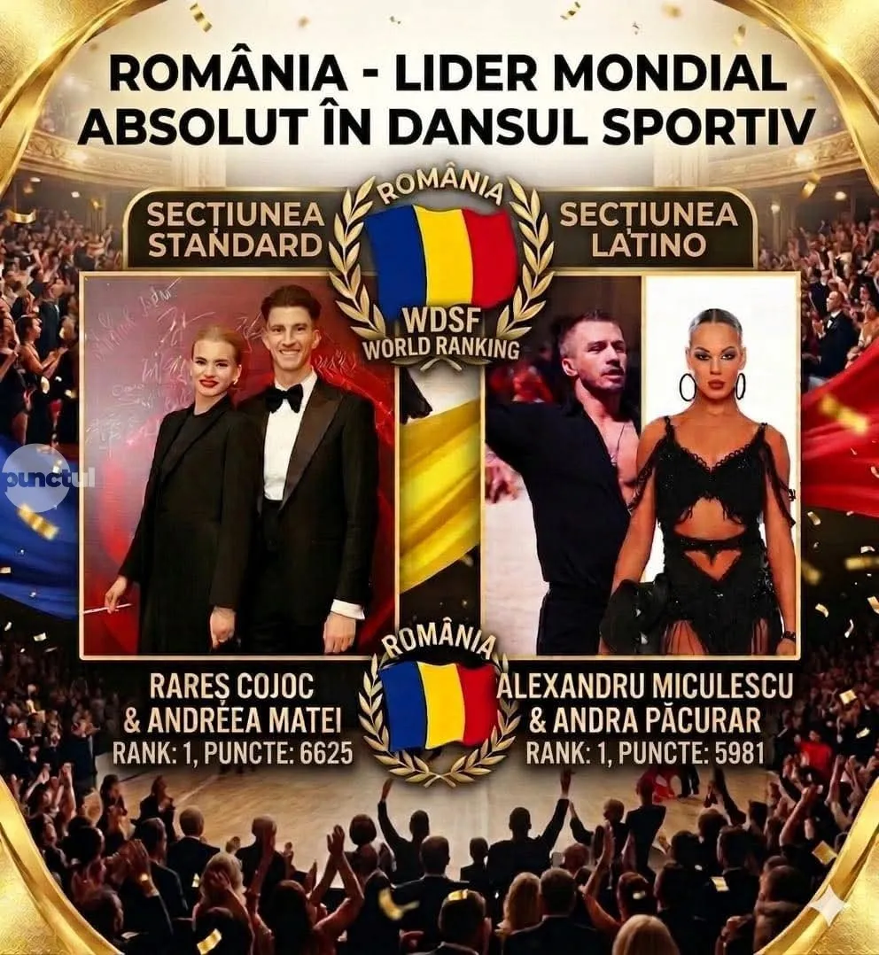 Történelmet írt a marosvásárhelyi Rareș Cojoc és táncpartnere – világranglista élén!