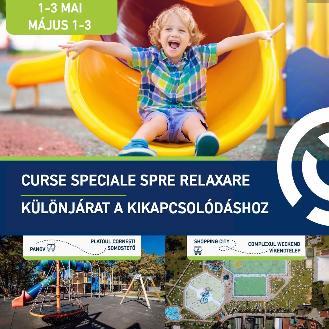 Különjáratok a május 1–3. közötti hosszú hétvégén Marosvásárhelyen – hagyja otthon autóját