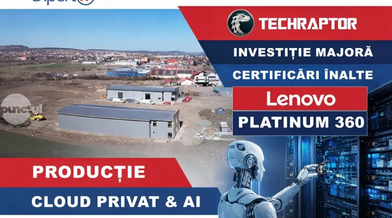 Az EXPERT IT® elérte a Lenovo® 360 Platinum státuszt, és stratégiai beruházásokat jelentett be a gyártás és a mesterséges intelligencia terén, a TechRaptor® márka alatt