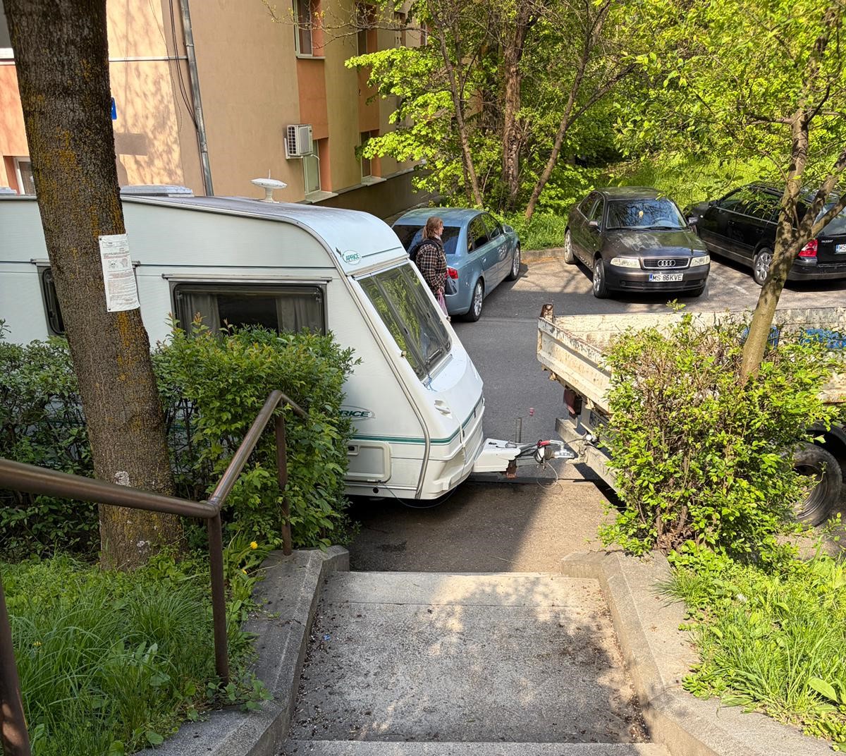 Fekete pont a szabálytalan parkolások miatt Marosvásárhelyen