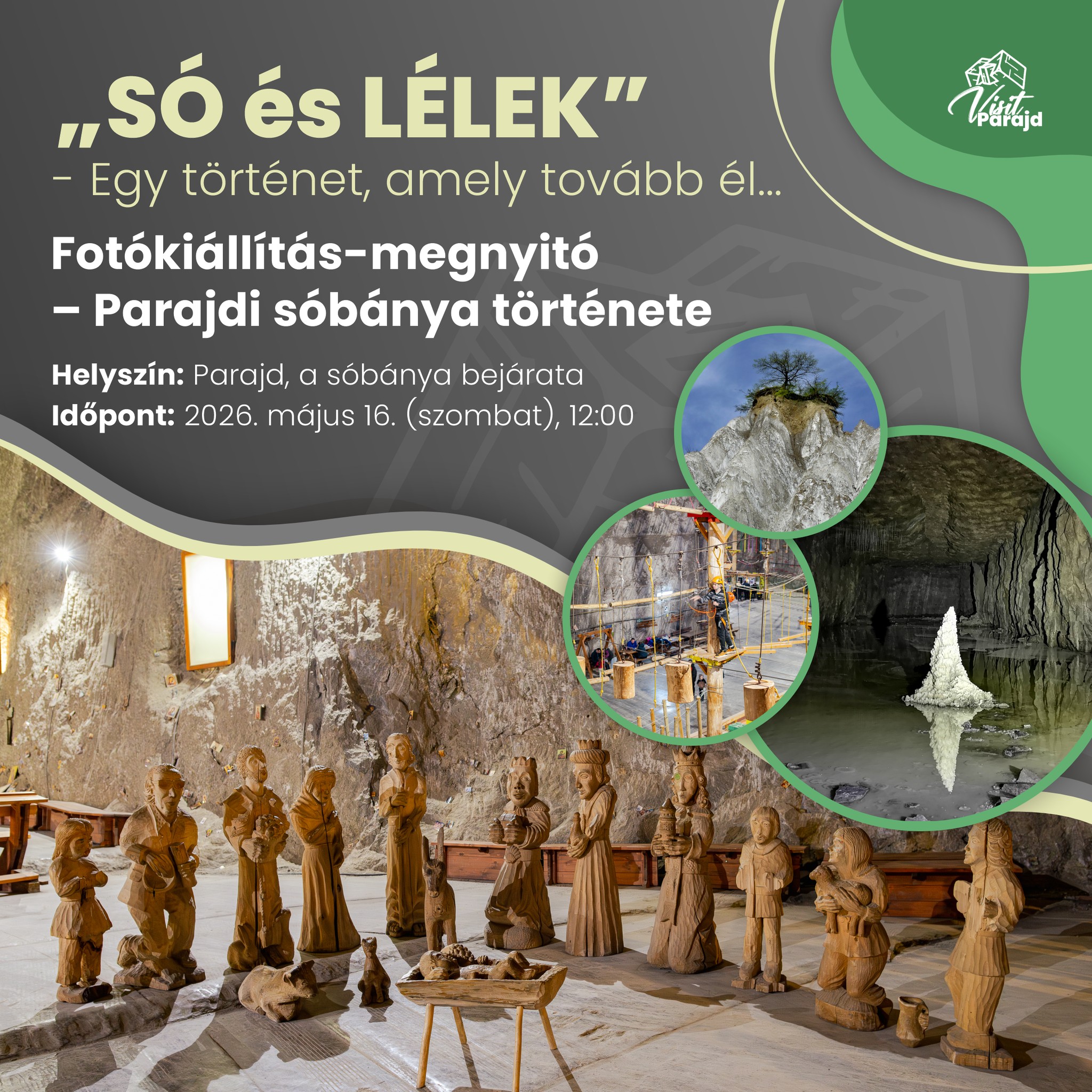 Különleges kiállítás Parajdon – a sóbánya bejáratától induló fotókiállítás meséli el a bánya történetét